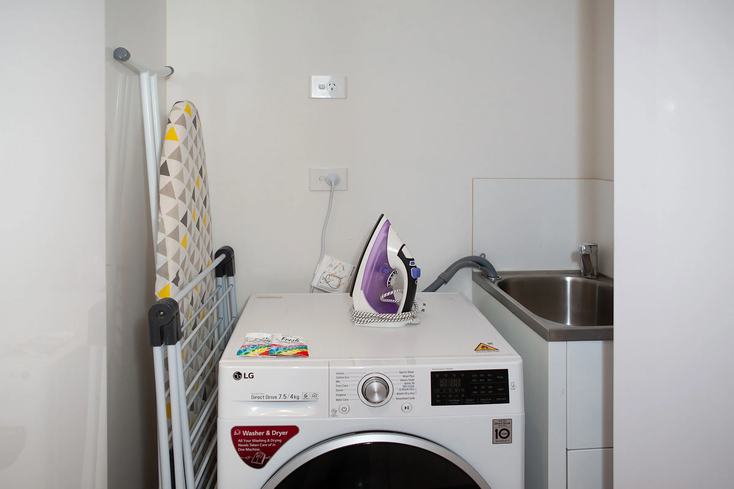 In-unit laundry at Artel Apartments